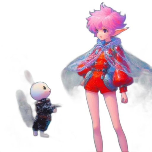staff, creature, dress, robot transparent PNG cut-out