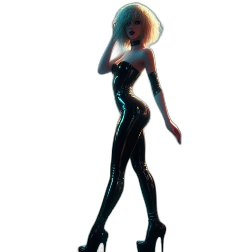 dress, robot, staff, creature transparent PNG cut-out