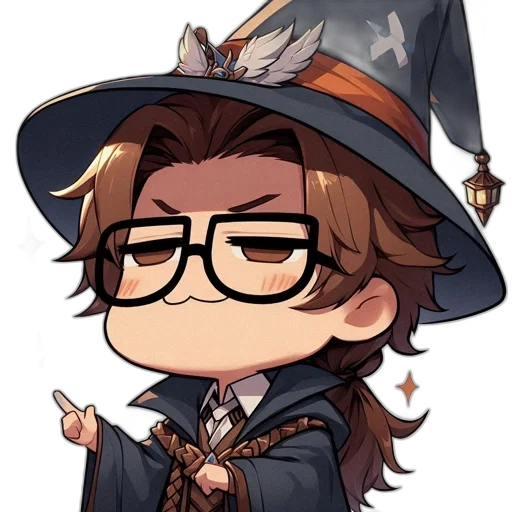 staff, hat, crown, pixel art transparent PNG cut-out