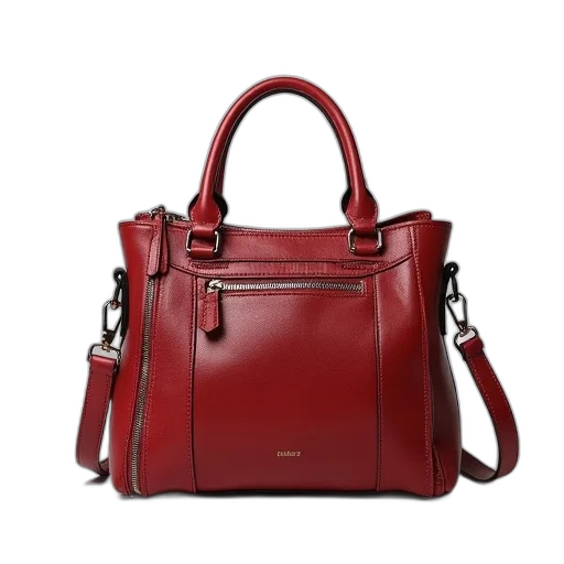 red, paste, handbags, women transparent PNG cut-out