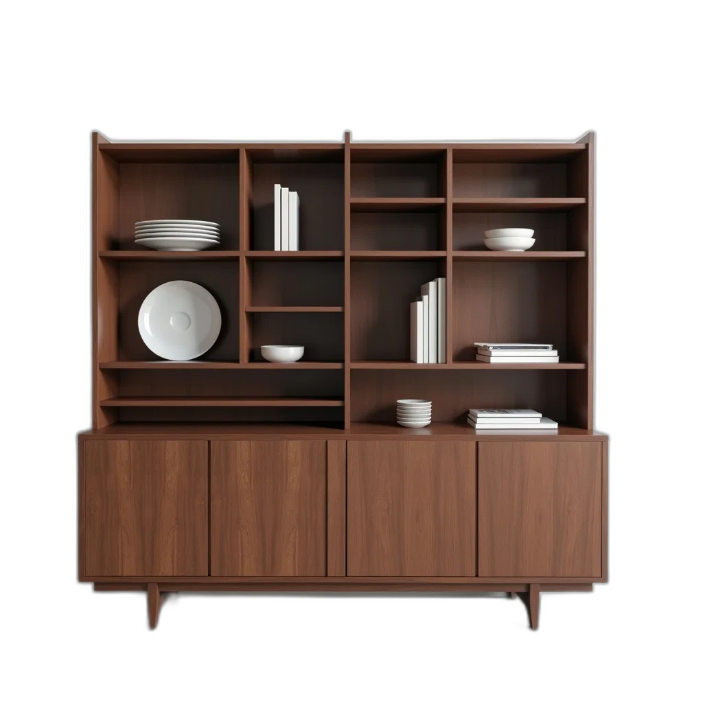 furniture, 3d render, photorealistic, earth tones transparent PNG cut-out