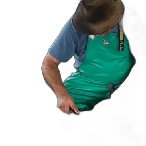 hat, staff, jacket, mask transparent PNG cut-out