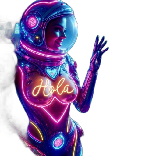 robot, dress, concept art, cyberpunk transparent PNG cut-out