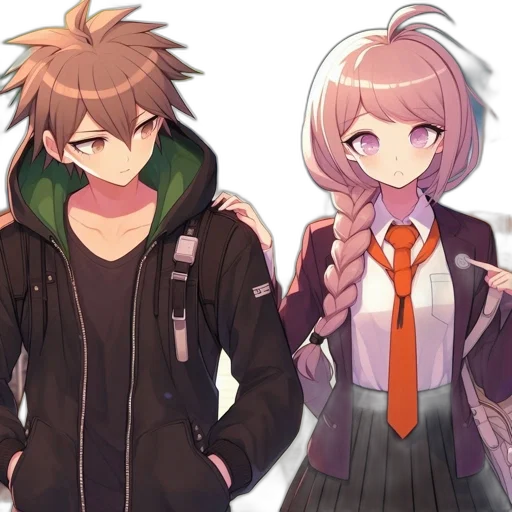 jacket, anime, pixel art, concept art transparent PNG cut-out