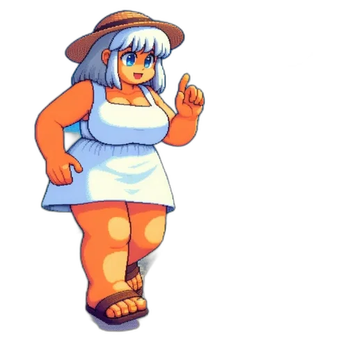 dress, hat, robot, creature transparent PNG cut-out
