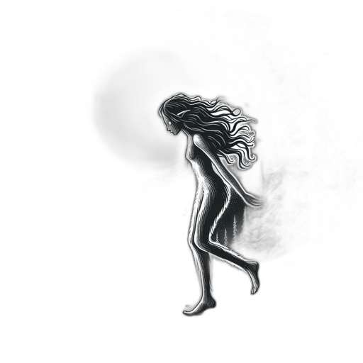 hair, dress, creature, mask transparent PNG cut-out