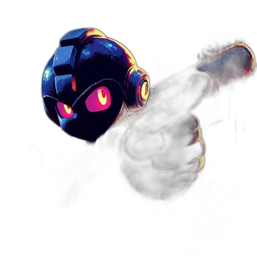 robot, weapon, staff, mask transparent PNG cut-out