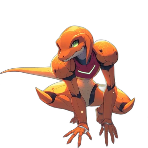 dragon, creature, animal, robot transparent PNG cut-out