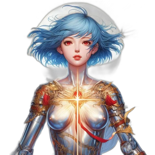 robot, dress, jewelry, sword transparent PNG cut-out