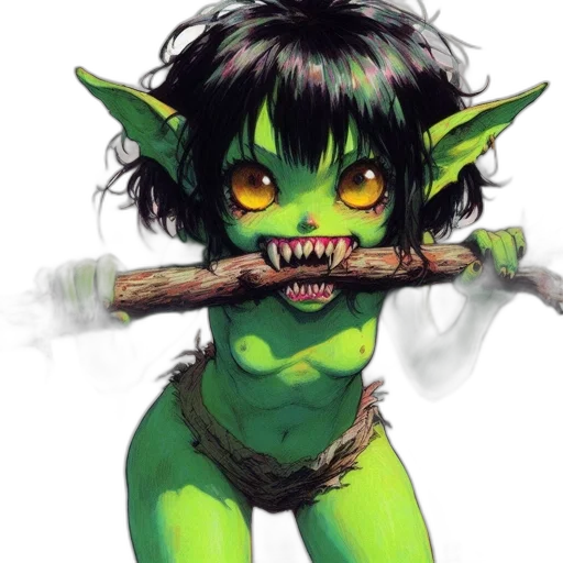 staff, creature, fantasy art, concept art transparent PNG cut-out