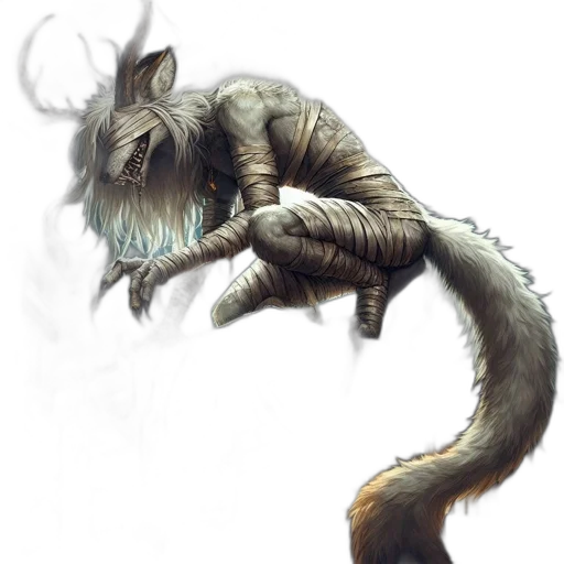 creature, dragon, animal, staff transparent PNG cut-out