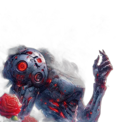 creature, robot, mask, face transparent PNG cut-out