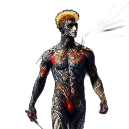 concept art, comic book art, cyberpunk, fantasy art transparent PNG cut-out
