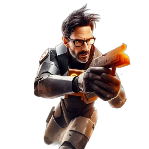 weapon, concept art, comic book art, 3d render transparent PNG cut-out