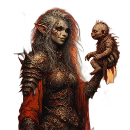 creature, fantasy art, concept art, pixel art transparent PNG cut-out