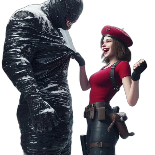 jacket, concept art, comic book art, cyberpunk transparent PNG cut-out