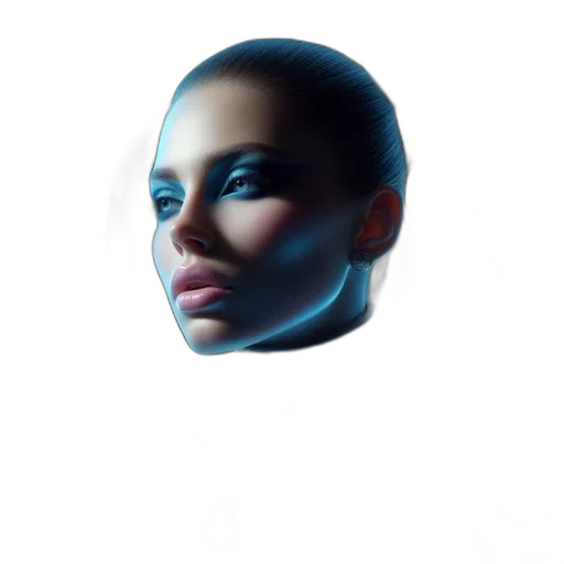 face, mask, jewelry, hair transparent PNG cut-out