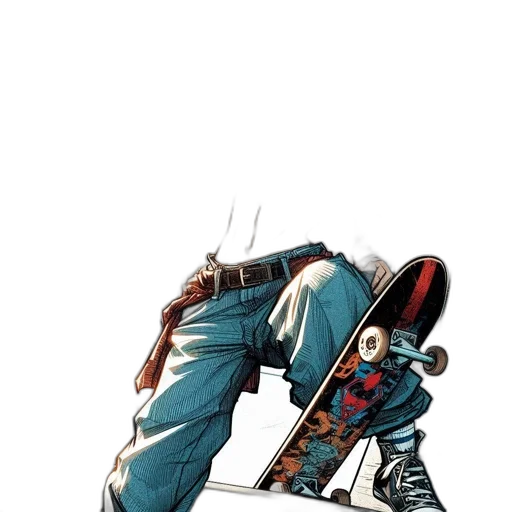 robot, jacket, weapon, staff transparent PNG cut-out