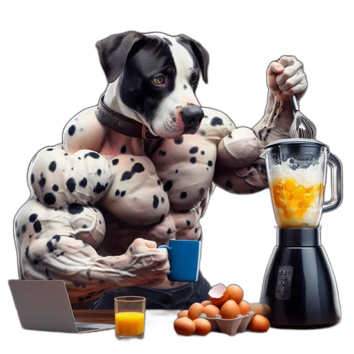 food, animal, robot, photorealistic transparent PNG cut-out