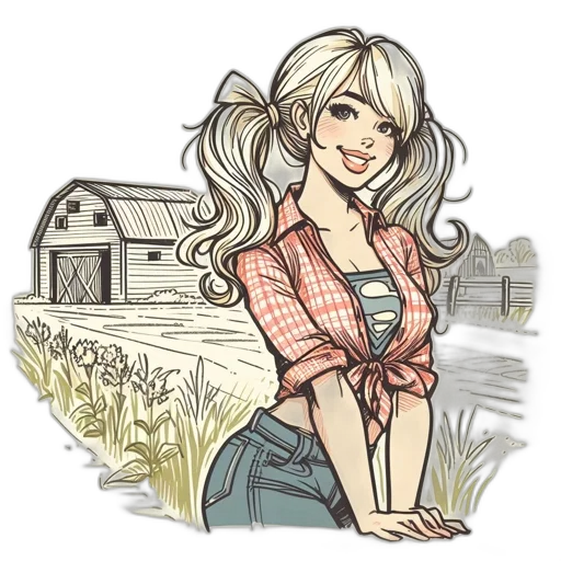 cartoon, concept art, comic book art, watercolor transparent PNG cut-out