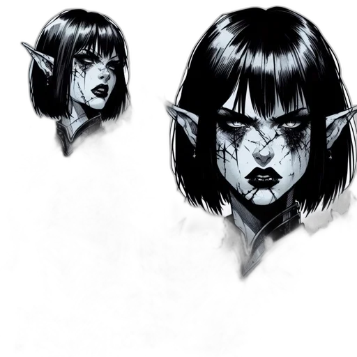 face, mask, concept art, fantasy art transparent PNG cut-out