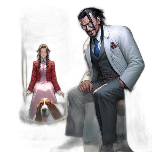 staff, jacket, face, concept art transparent PNG cut-out