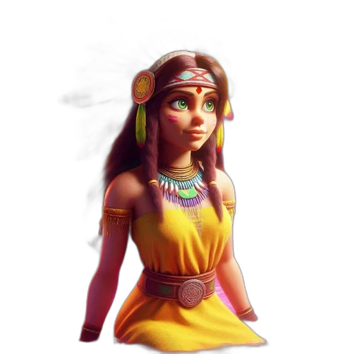 jewelry, dress, face, staff transparent PNG cut-out