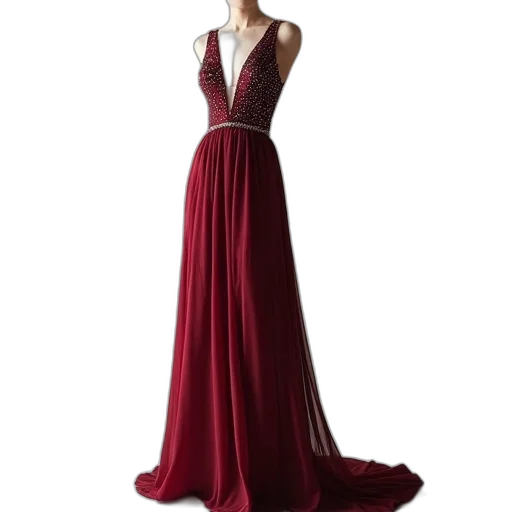 dress, red, dark, line transparent PNG cut-out