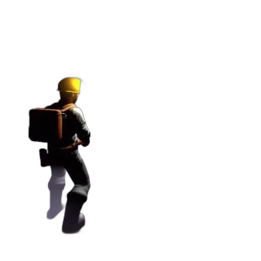robot, staff, weapon, jacket transparent PNG cut-out