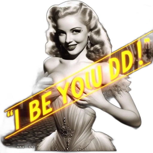 woman, retro-style, dress, poses transparent PNG cut-out