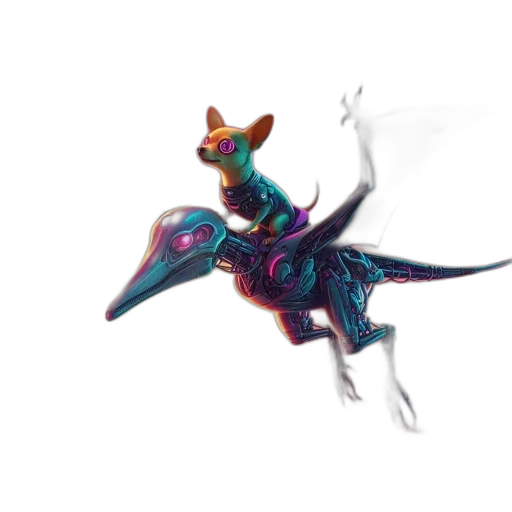 dragon, creature, animal, staff transparent PNG cut-out