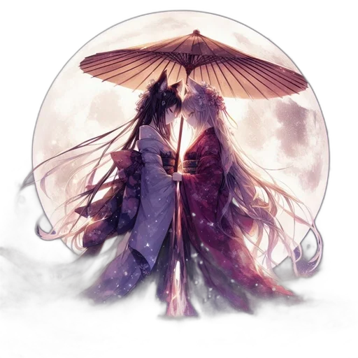 umbrella, dragon, mask, staff transparent PNG cut-out