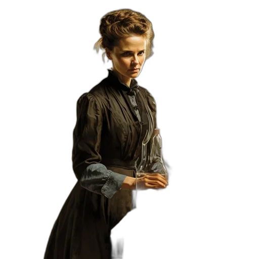 dress, staff, jacket, photorealistic transparent PNG cut-out