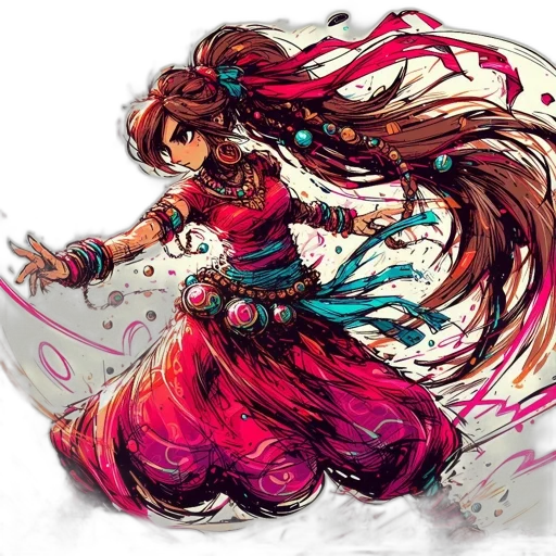 dress, concept art, fantasy art, anime transparent PNG cut-out