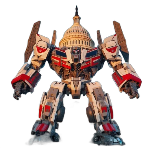 robot, weapon, concept art, 3d render transparent PNG cut-out