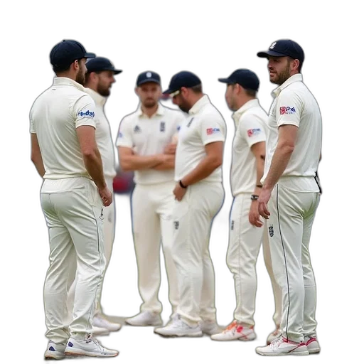 england, players, congregate, wicket transparent PNG cut-out