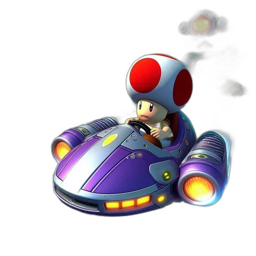 car, weapon, 3d render, concept art transparent PNG cut-out