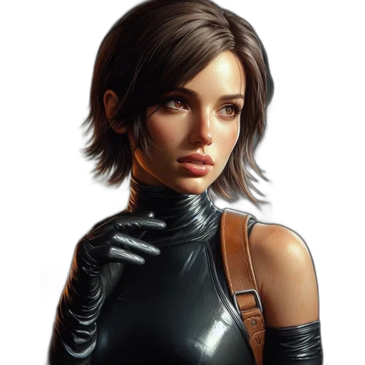 face, jacket, concept art, comic book art transparent PNG cut-out