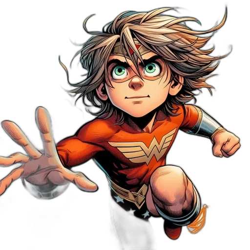 hair, face, comic book art, cartoon transparent PNG cut-out