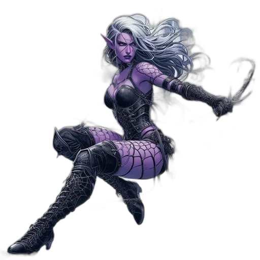 fantasy art, concept art, comic book art, cyberpunk transparent PNG cut-out