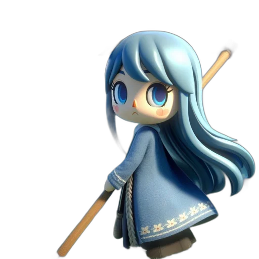 staff, sword, weapon, 3d render transparent PNG cut-out