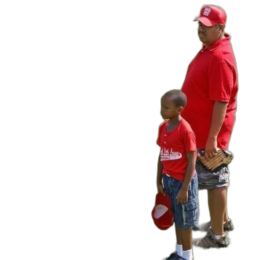 staff, man, boy, red transparent PNG cut-out