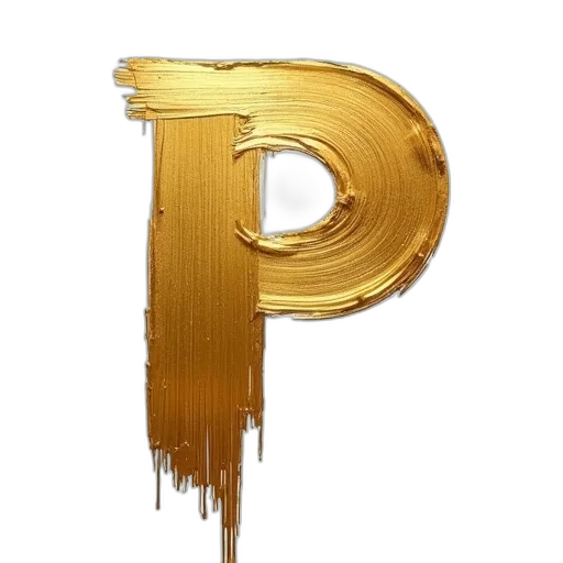 jewelry, 3d render, golden, paint transparent PNG cut-out
