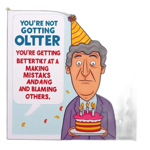 older, man, party, hat transparent PNG cut-out