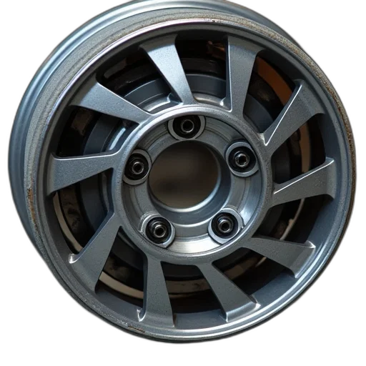 3d render, wheel, hub, assembly transparent PNG cut-out