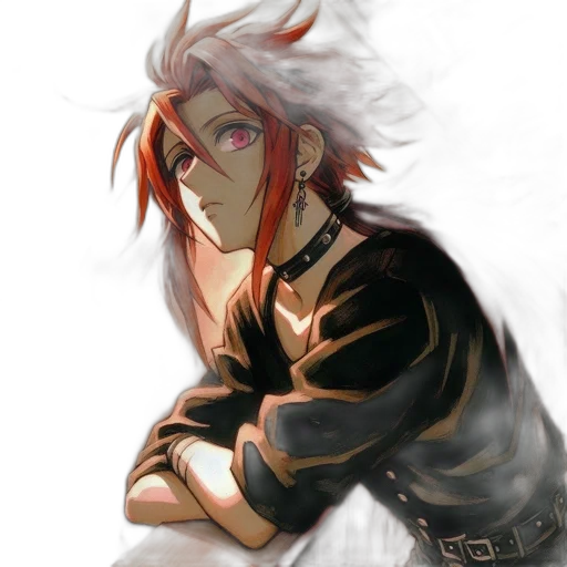 staff, jacket, dragon, mask transparent PNG cut-out