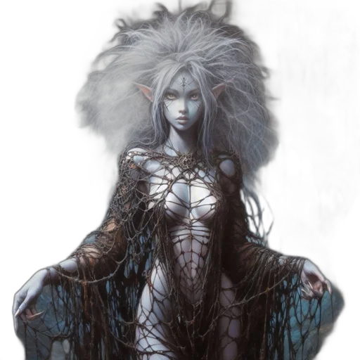 creature, hair, dragon, dress transparent PNG cut-out