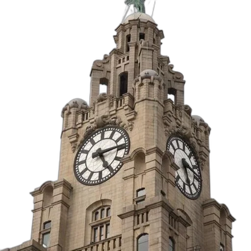 building, tall, clock, tower transparent PNG cut-out