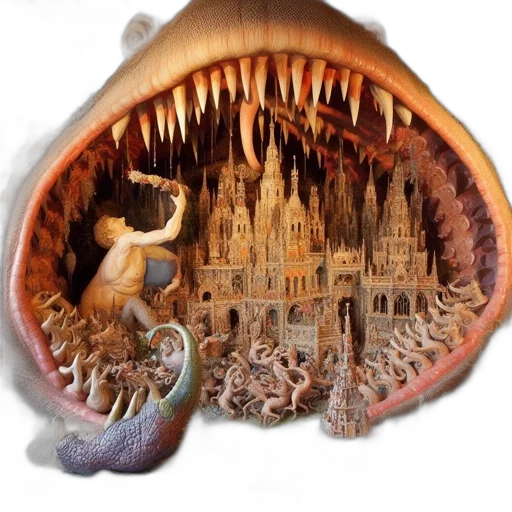 dragon, creature, crown, animal transparent PNG cut-out