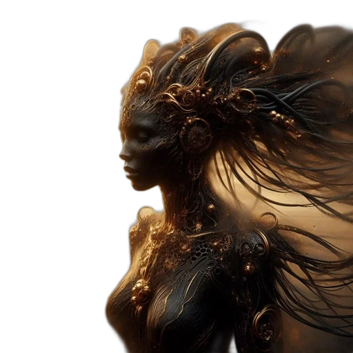 hair, dragon, creature, crown transparent PNG cut-out